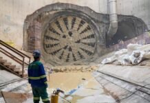 Metrô monta roda de corte da tuneladora na expansão da Linha 2-Verde